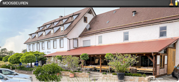 Blick auf die Adlerbrauerei Moosbeuren